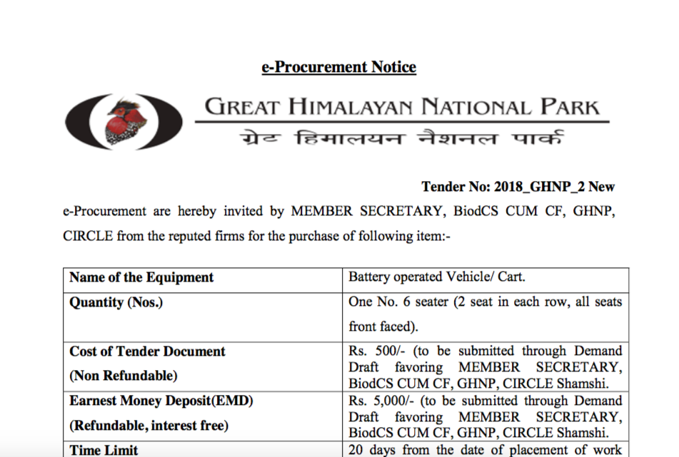 GHNP Tender Battery Operated Vehicle